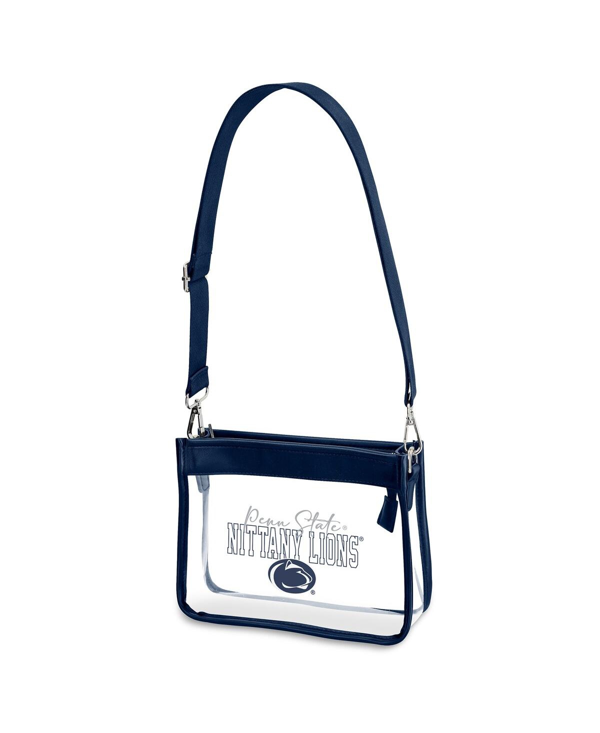 Wear By Erin Andrews Penn State Nittany Lions Plastic Chain Mini Crossbody In Transparent