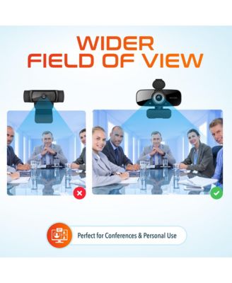 USB Webcam with Microphone, HD 1080p Wired Webcam (DCAM24BK)