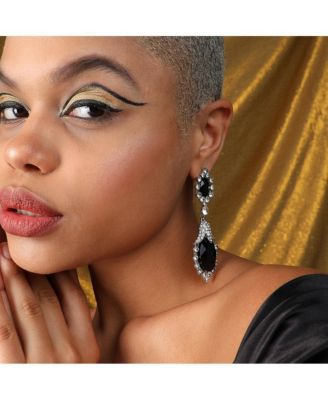 Silver-Plated Drop Earrings