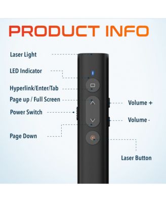 LP21 Wireless Presenter Remote, Laser Pointer (DLP21)