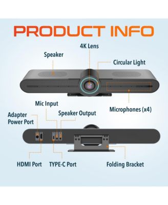 C75 PTZ AI Tracking 4K Webcam