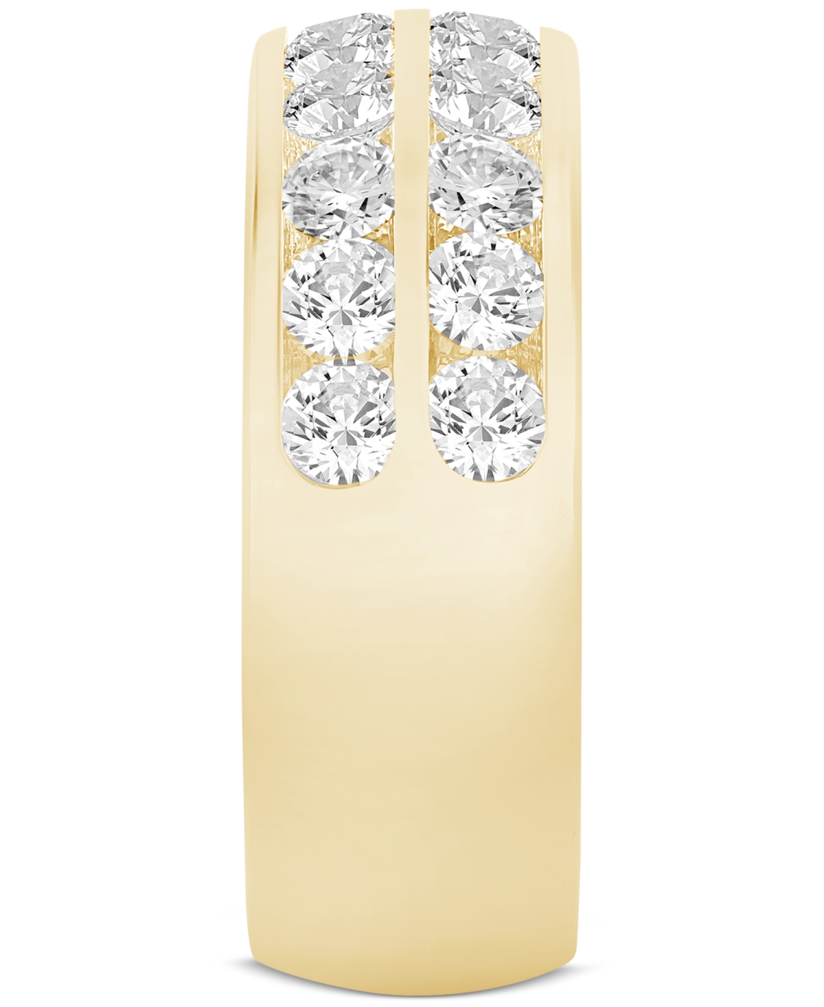 Macy's Lab Grown Diamond Ring (2 Ct. T.w.) In 14k White Or Yellow Gold In Gold