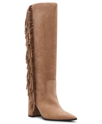 Women's Shakke Knee-High Fringe Dress Boots