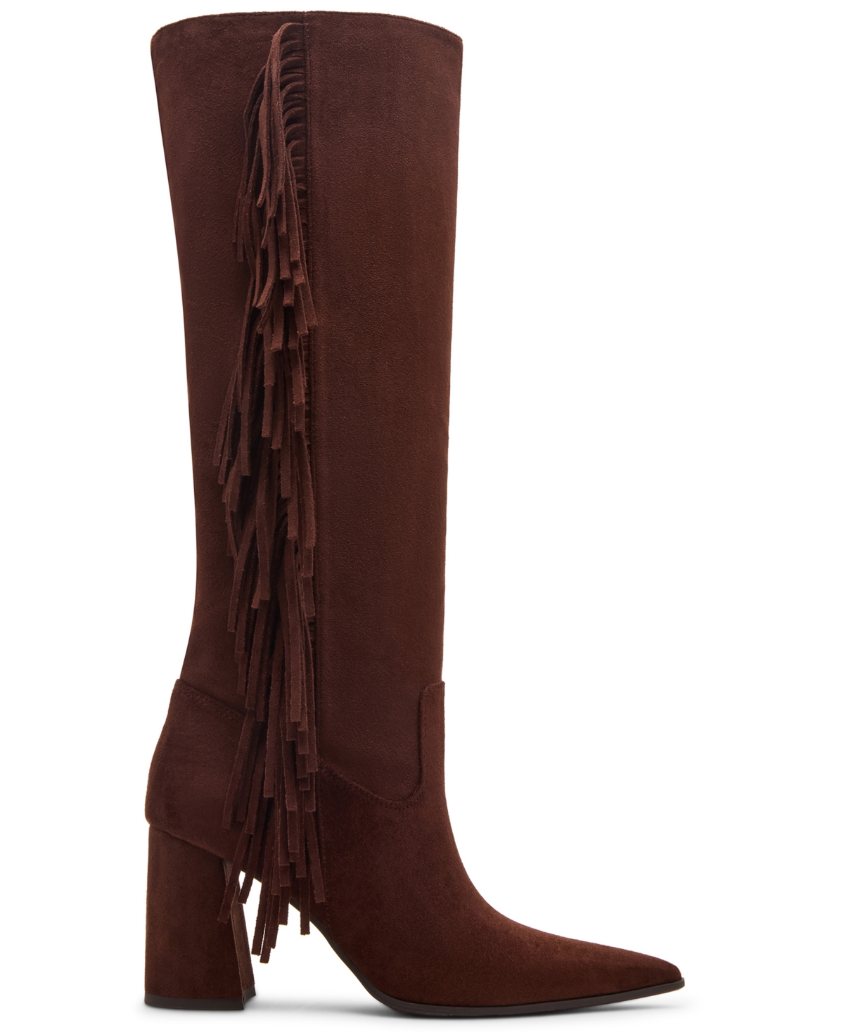 Madden Girl Women's Shakke Knee-High Fringe Dress Boots