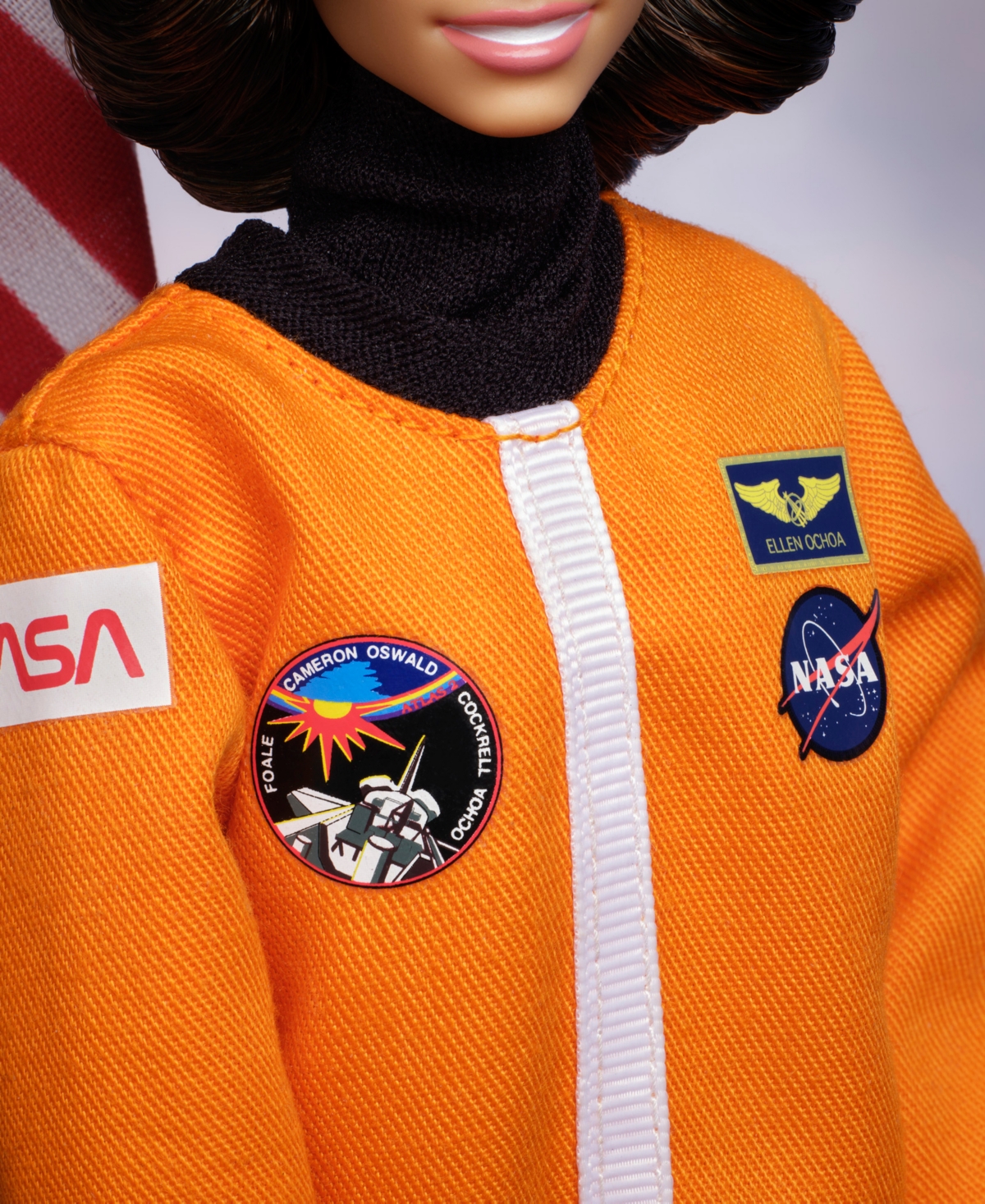 Barbie Ellen Ochoa  Inspiring Women Doll In Orange