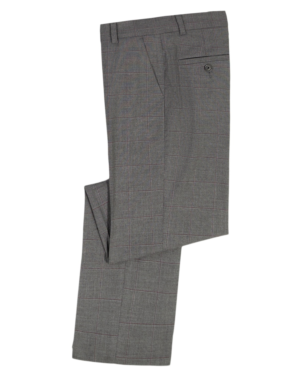 Calvin Klein Boys 8-20 Stretch Textured Windowpane Pants