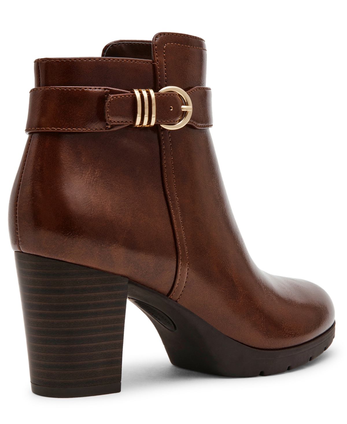 Anne Klein Women's Rumor Round Toe Booties In Brown