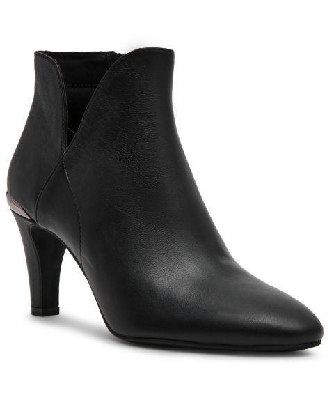Женские ботинки Anne Klein Annabelle Ankle Dress Booties, цвет: Чёрный гладкий