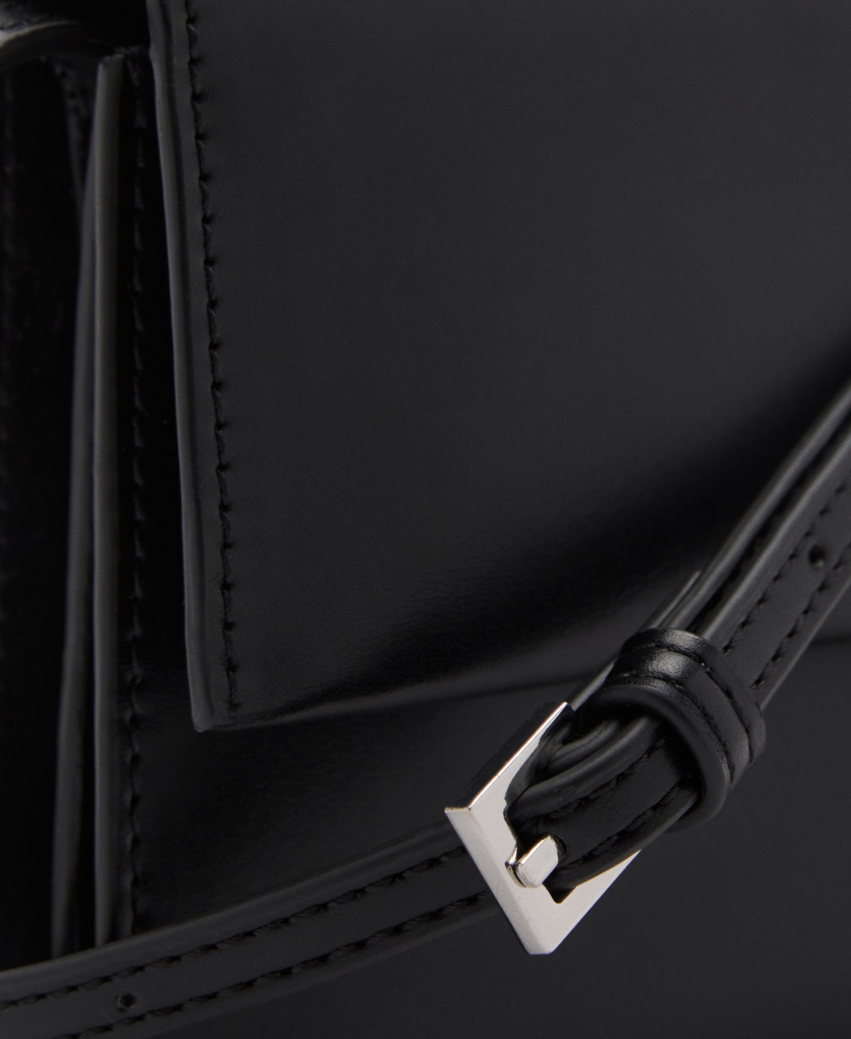 Mango Women's Flap Crossbody Bag In Black