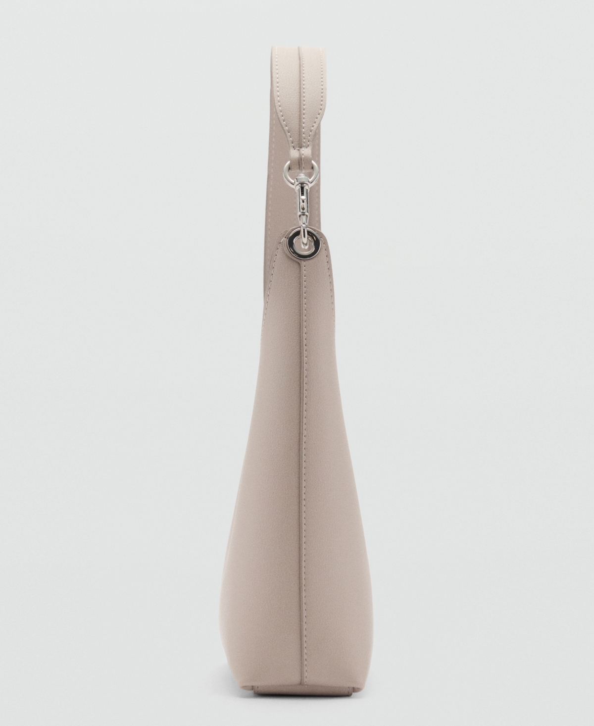 Mango Women's Metallic Detail Shopper Bag In Gray