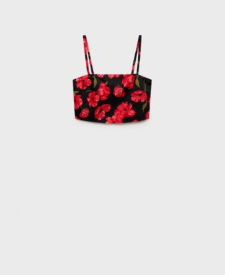 Women's Floral Crop Top