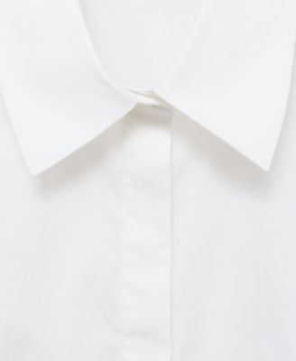 Women's Slim-Fit Poplin Shirt