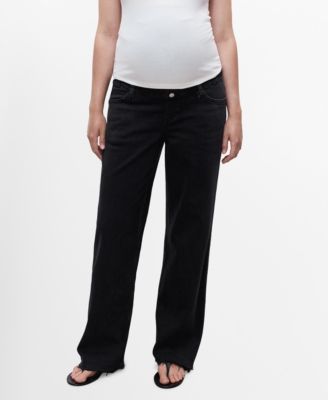 MANGO - Women's Wide-Leg Maternity Jeans