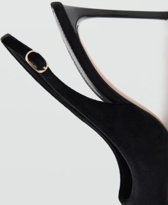 Women's Velvet Heeled Shoes