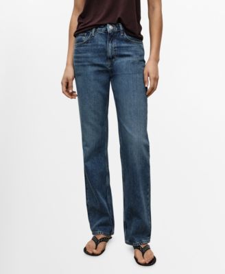 MANGO - Women's Matilda High-Rise Straight Jeans