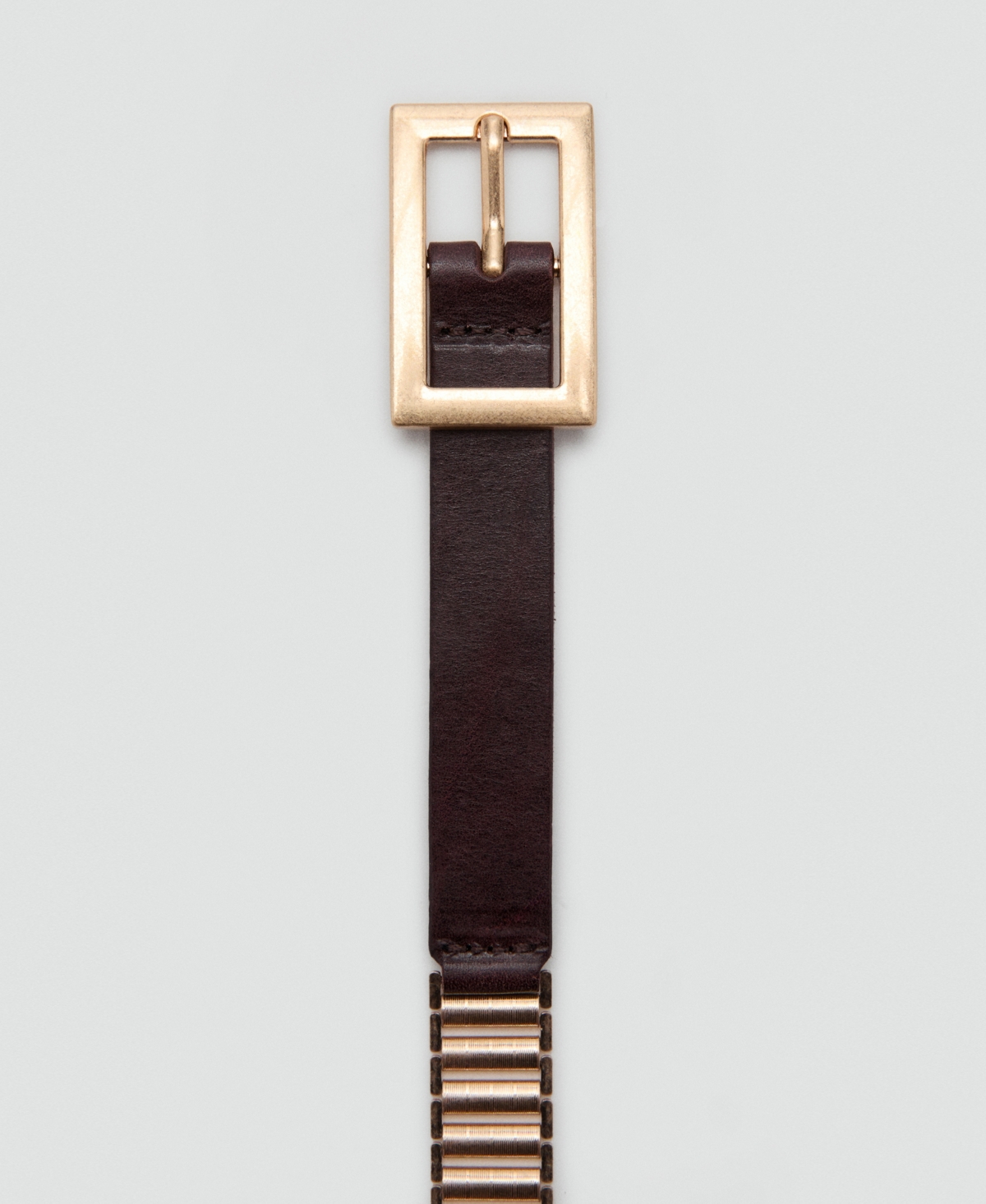 Mango Women's Leather Mixed Belt