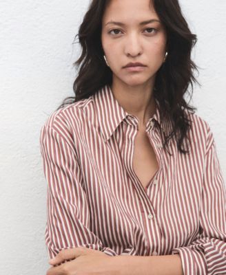 Women's Striped Straight Shirt