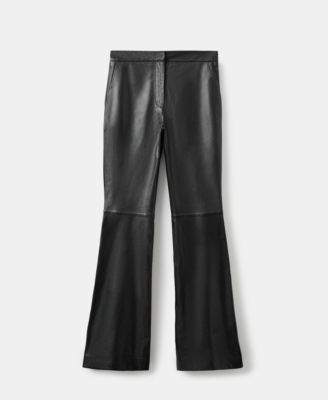Women's Selection Leather Flare Pants