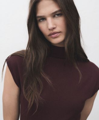 Women's Perkins-Neck Knitted Dress