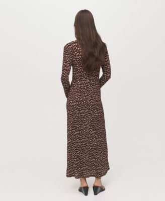 Women's Printed V-Neck Dress