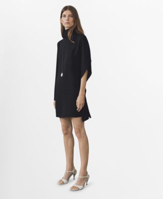 MANGO - Women's Short Asymmetrical Sleeve Dress