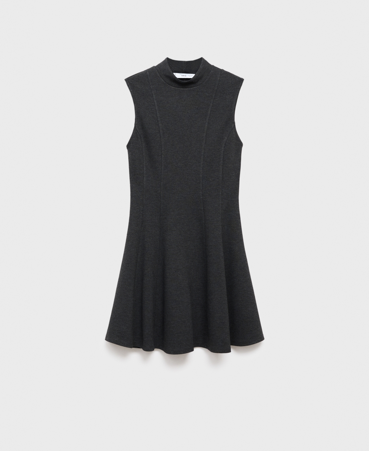 Mango Princess Seam Sleeveless Dress In Black