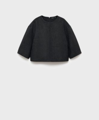 Women's Three-Quarter Sleeve Wool Top