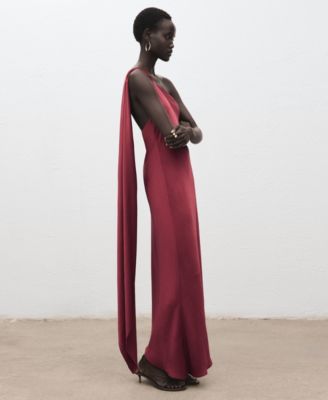 Women's Asymmetrical Satin Dress