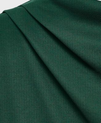 Women's Draped Neckline Straight-Fit Jumpsuit