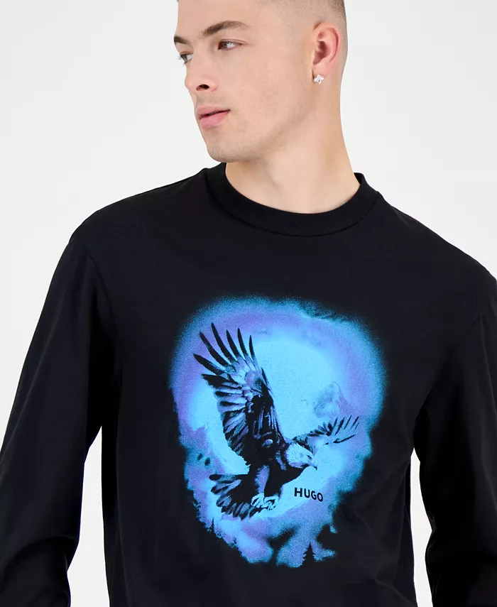 Men's Cotton Nagtox Long-Sleeve Crewneck Graphic T-Shirt - thumbnail 3