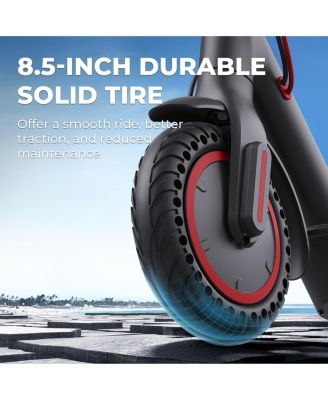 GoZoom Electric Scooter | Lightweight Foldable Commuter E-Scooter | 350W Hub Motor | Solid 8.5” Tires | Up to 18-Mile Range | 15.5 MPH Top Speed
