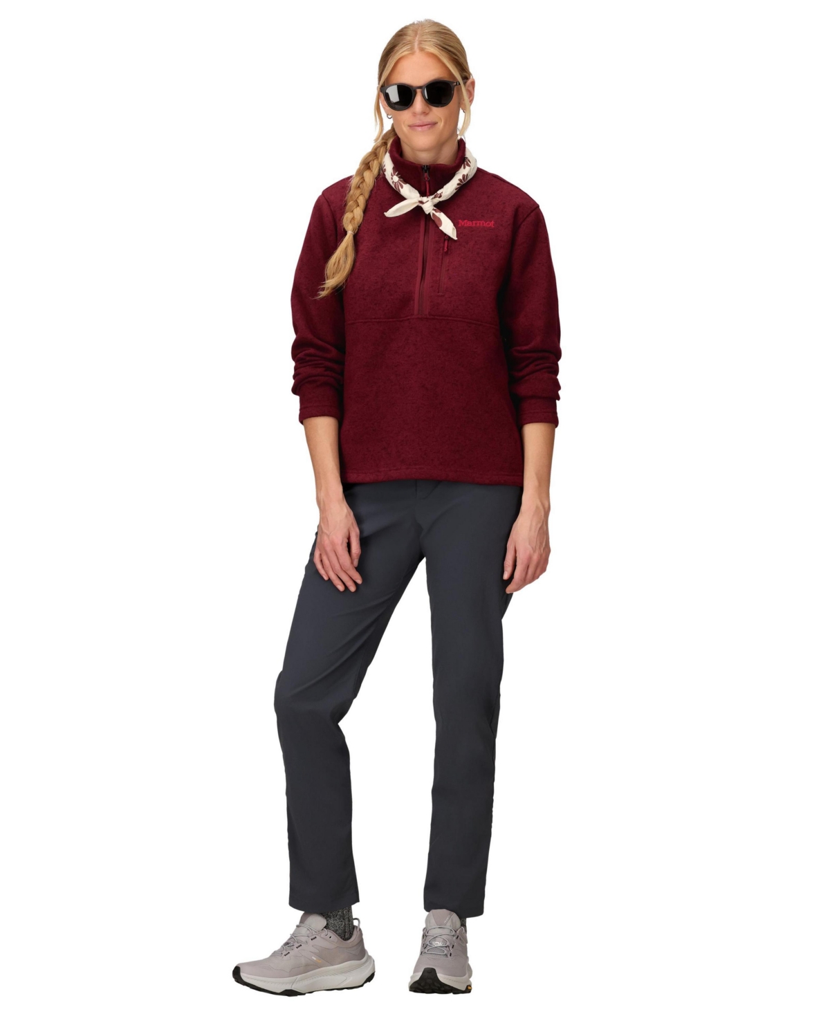 Marmot Women's Drop Line 1/2 Zip Jackets In Red