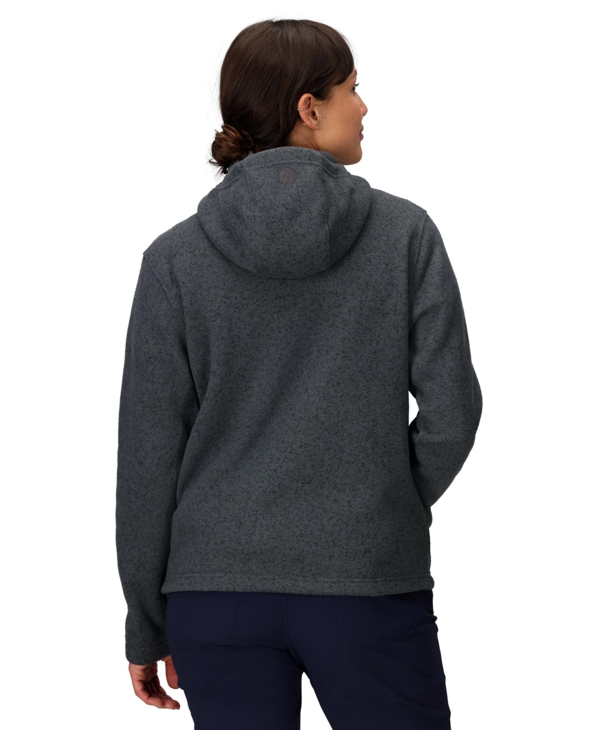Marmot Women's Drop Line Full-zip Sweater Hoodie In Black