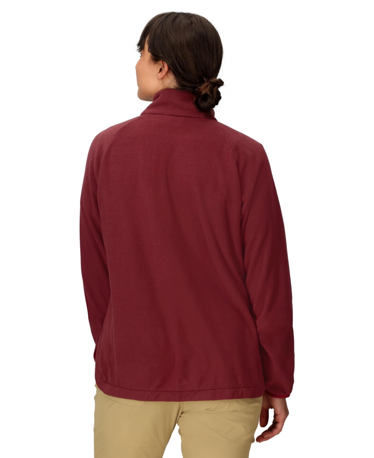 Marmot Women's Upward Long Sleeve Fleece Jacket In Burgundy