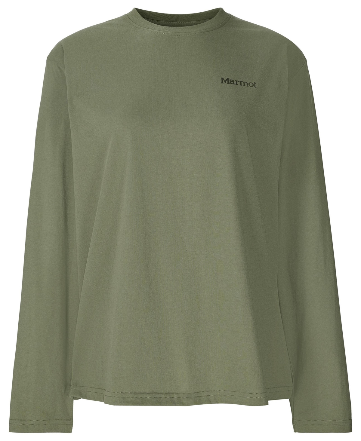 Marmot Women's Crewneck Long Sleeve T-shirt In Green