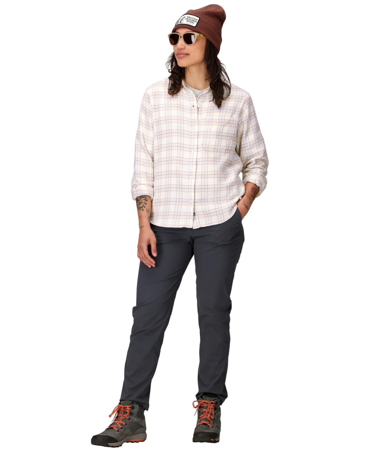 Marmot Women's Rush Creek Long Sleeve Shirt In White