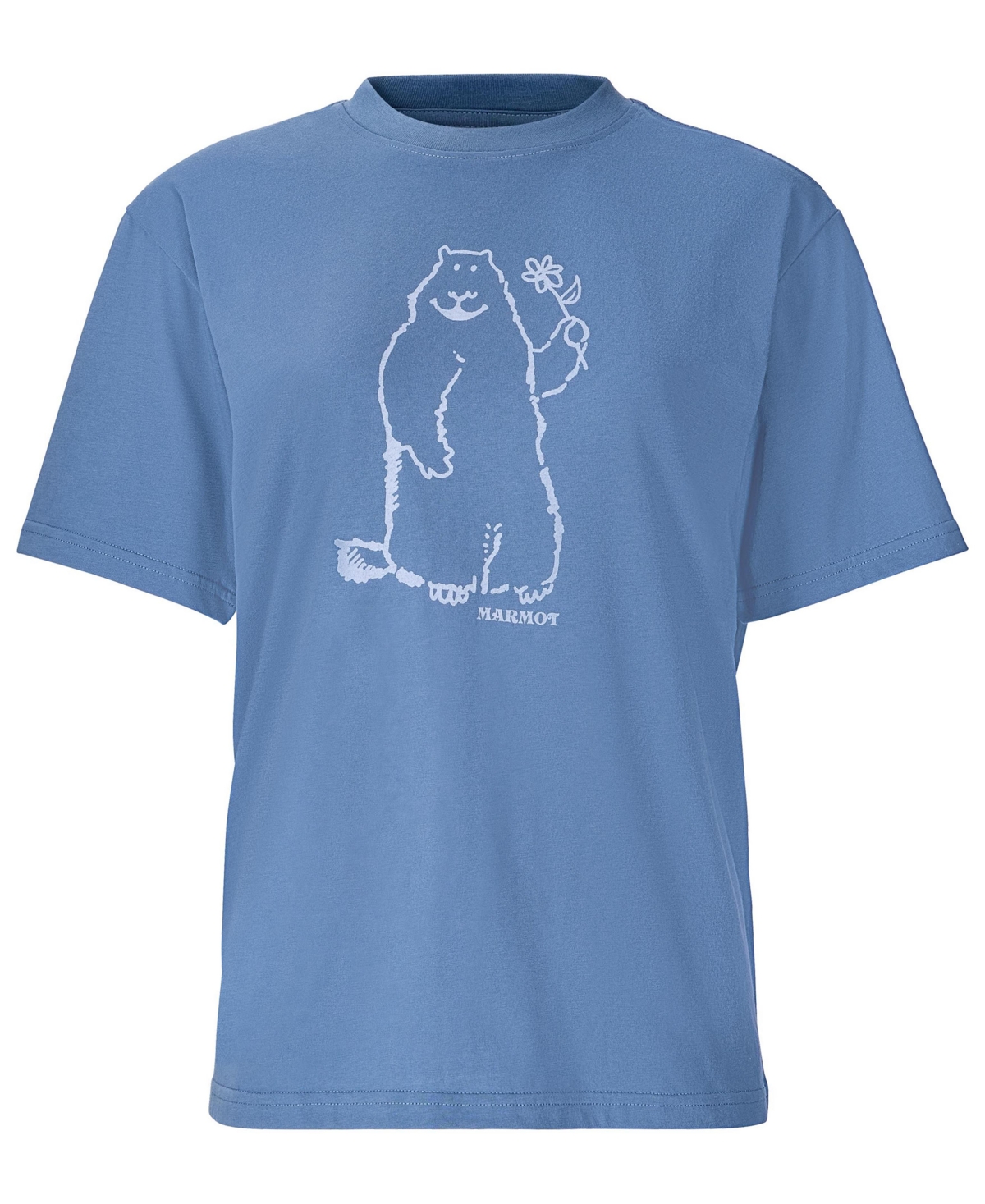 Marmot Women's Flower Marty Crewneck Short Sleeve T-shirt In Blue