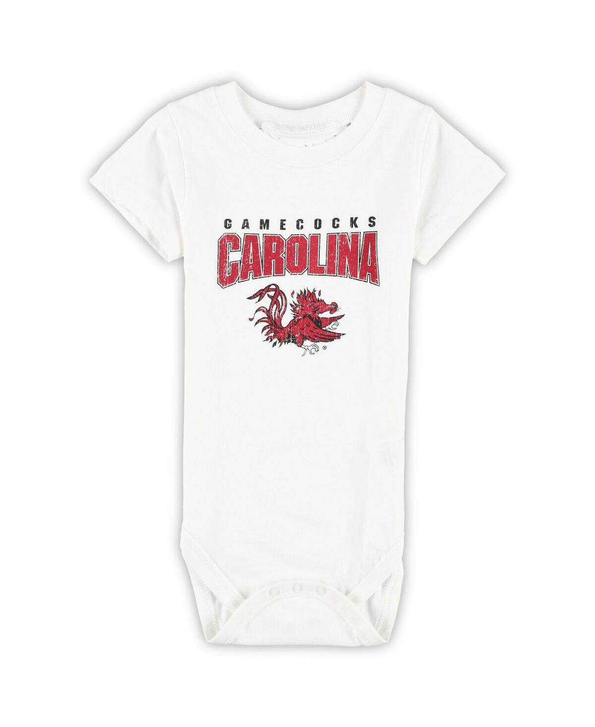 Wes & Willy Baby Boys And Girls 3-pack South Carolina Gamecocks Bodysuit Set In Animal Print