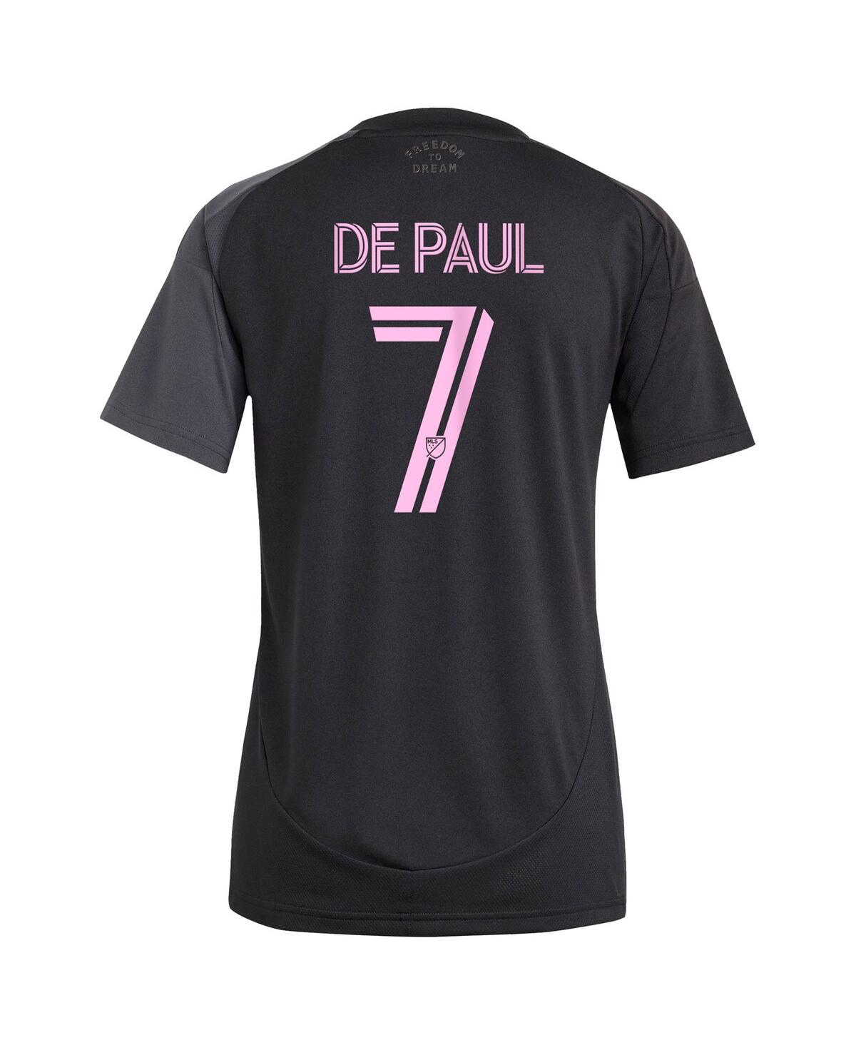 Adidas Women's Rodrigo De Paul Black Inter Miami Cf 2025 The Fortitude Kit Replica Player Jersey