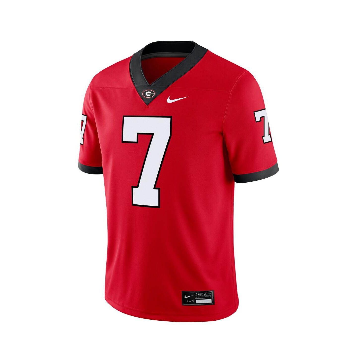 Мужской топ Nike Matthew Stafford Red Georgia Bulldogs Player Game Jersey — фото 2