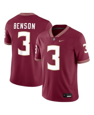 Nike - Men's Trey Benson Garnet Florida State Seminoles Player Game Jersey