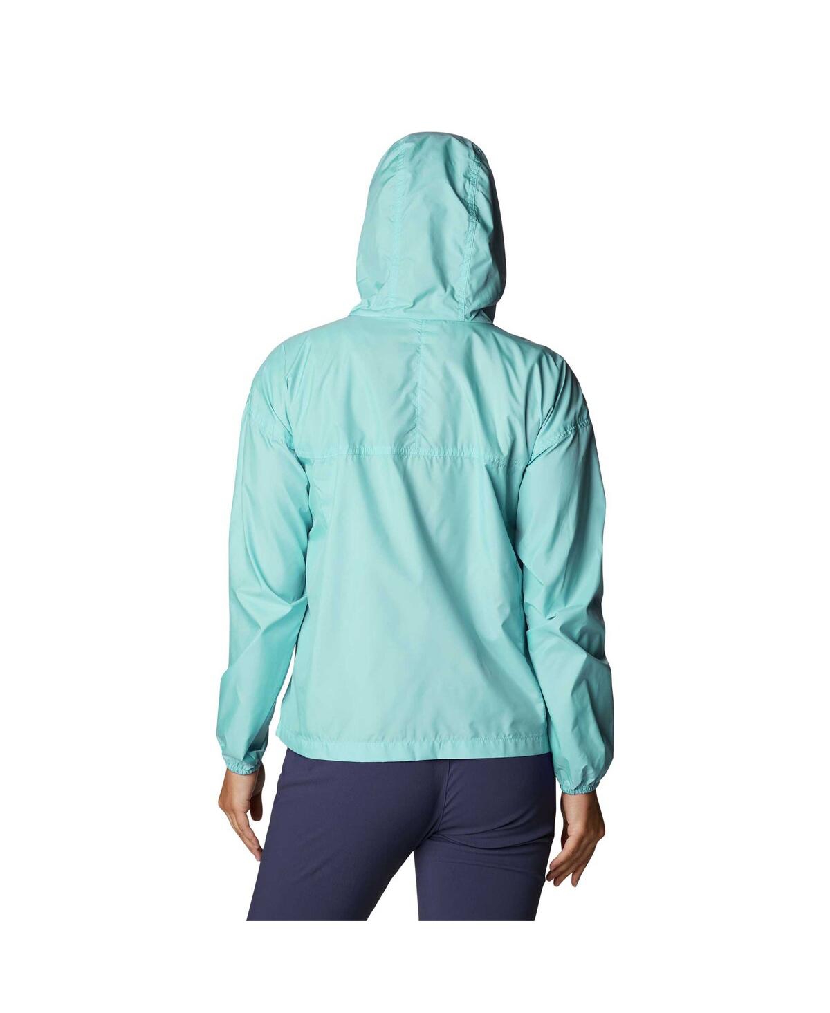 Columbia Women's Mint Philadelphia Union Flash Challenger Omni-shade Full-zip Windbreaker In Blue
