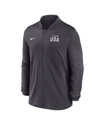 Men's Anthracite Team USA Dri-FIT Half-Zip Pullover Sweatshirt