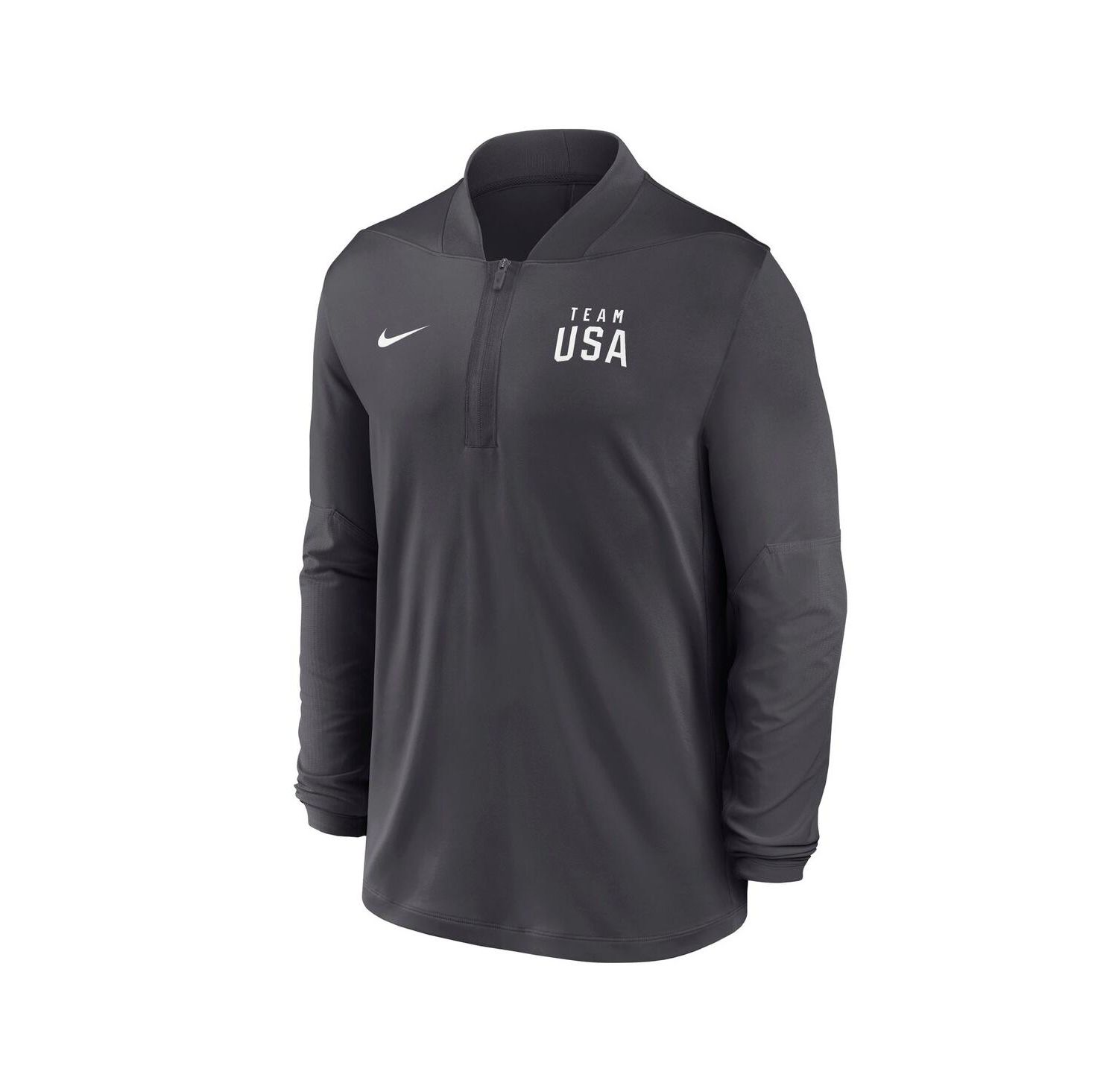 Men's Anthracite Team USA Dri-FIT Half-Zip Pullover Sweatshirt