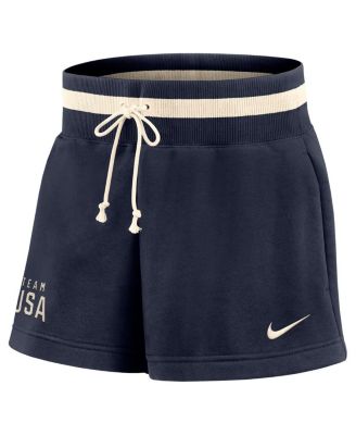 Women's Navy Team USA Phoenix Fleece High Rise Shorts