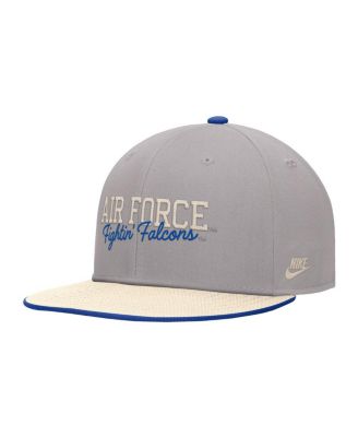 Men's Gray Air Force Falcons Vintage Script Pro Dri-FIT Snapback Hat