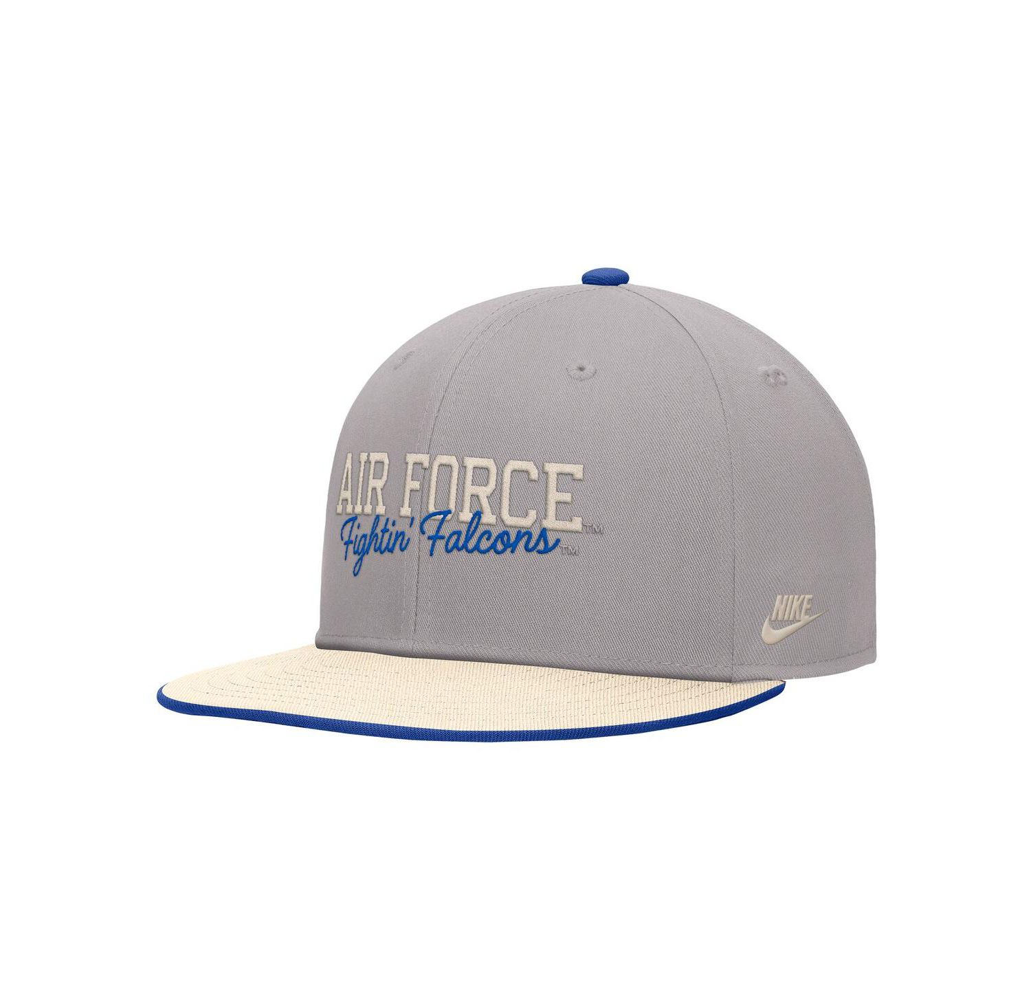 Men's Gray Air Force Falcons Vintage Script Pro Dri-FIT Snapback Hat
