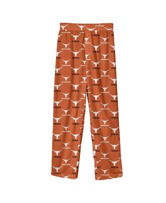 Outerstuff - Big Boys and Girls Texas Orange Texas Longhorns All-Over Team Logo Pants