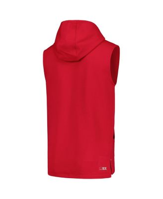 Men's Cardinal Arizona Cardinals Marathon Sleeveless Pullover Hoodie