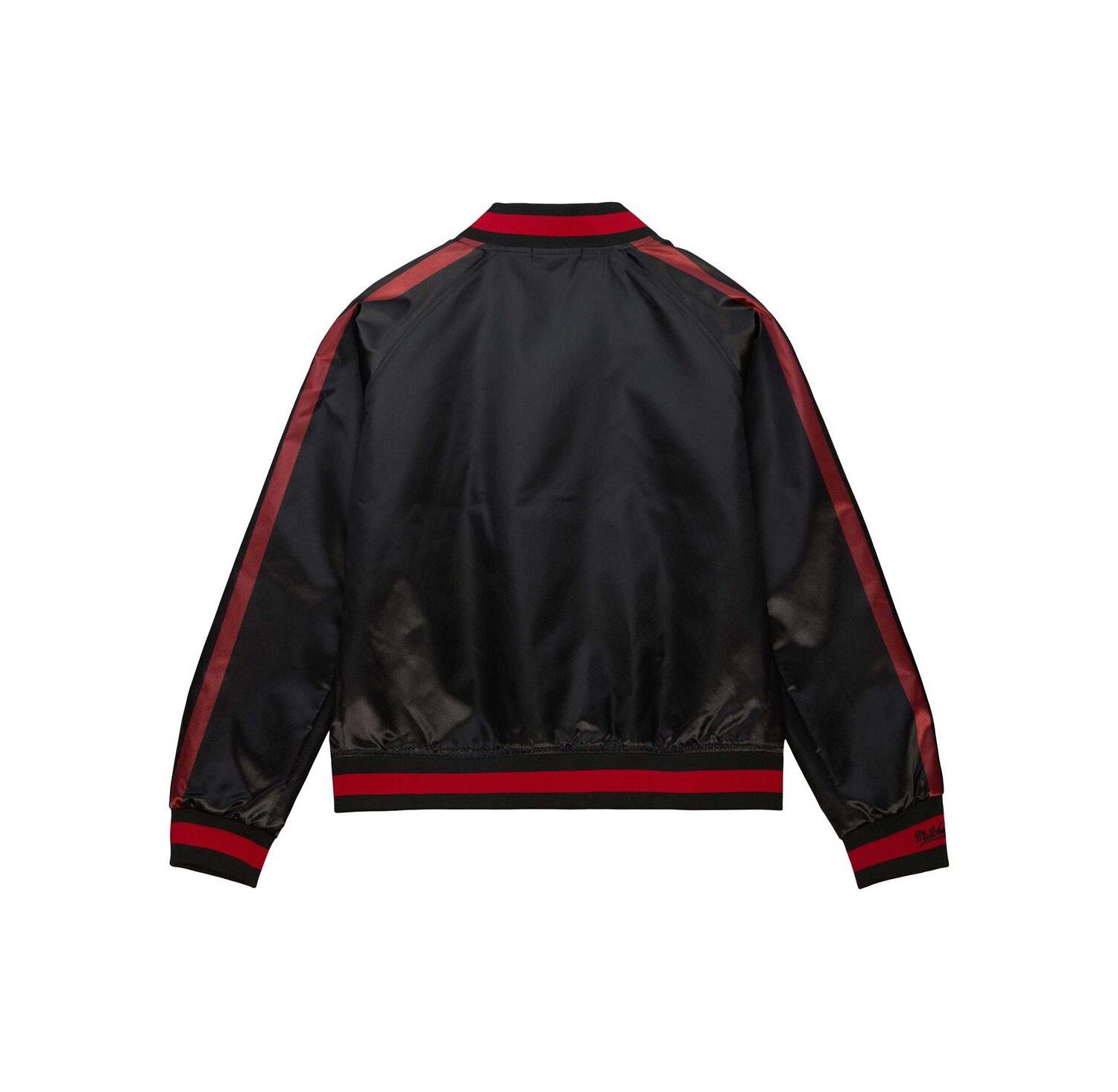 Women's Black Buffalo Bills Raglan Satin Full-Snap Jacket